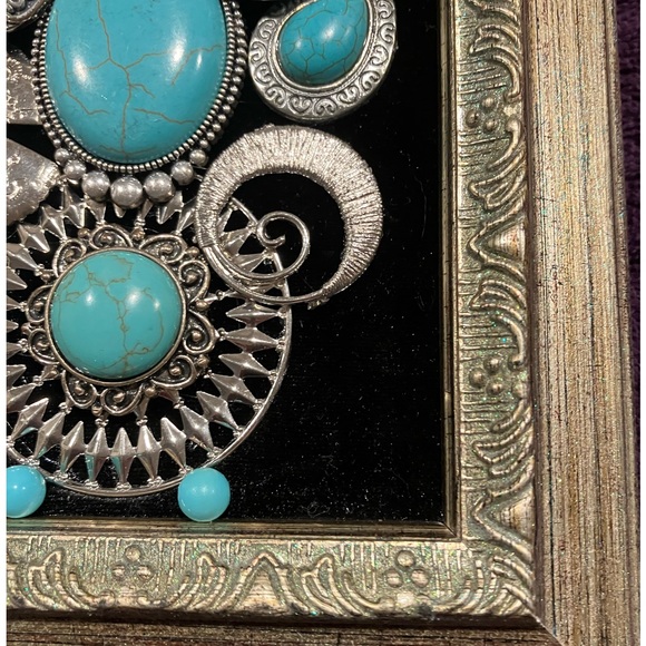 JEWELRY ART COLLAGE IN SOUTHWESTERN STYLE. UNIQUE HANDMADE OOAK GIFT ๐ - Picture 5 of 9